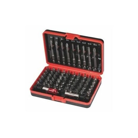 Holex Screwdriver Bit Set, 71 Pc, 1/4 inch Shank 675597 71